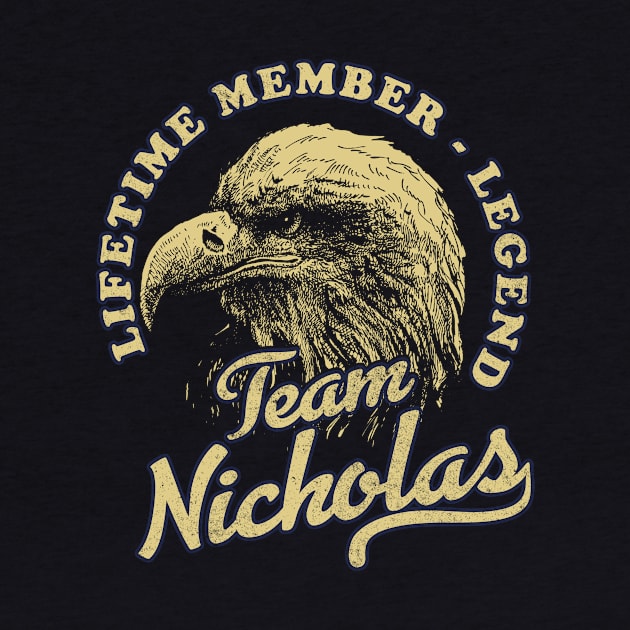 Nicholas Name - Lifetime Member Legend - Eagle by Stacy Peters Art